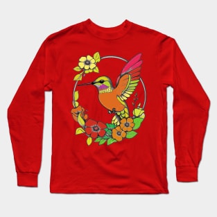 humming bird happy mood Long Sleeve T-Shirt